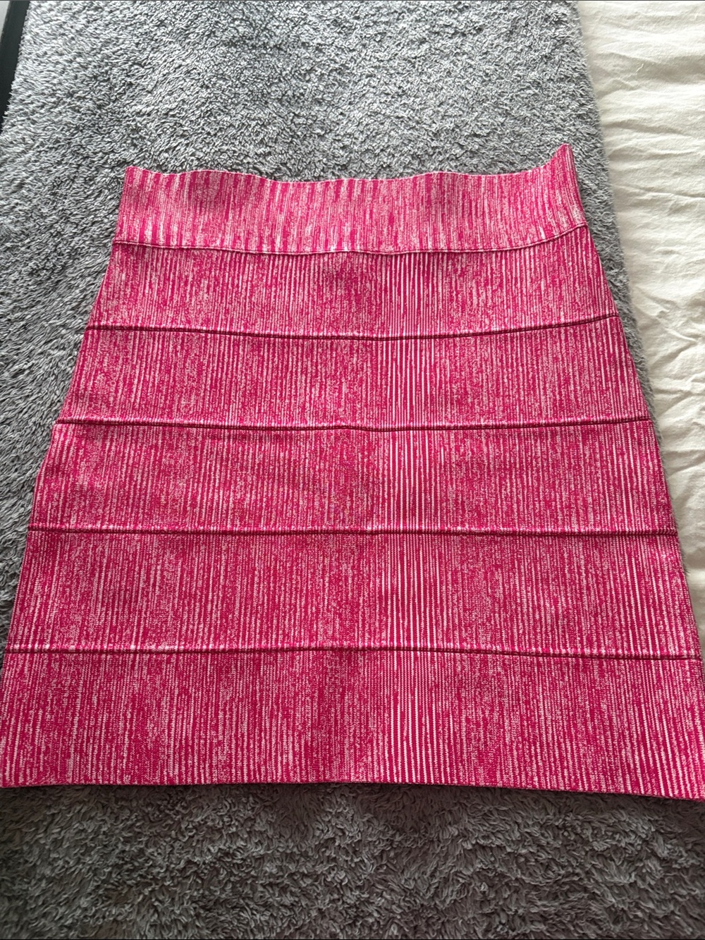 BCBGMaxAzria Hot Pink Tiered Pencil bodycon Skirt